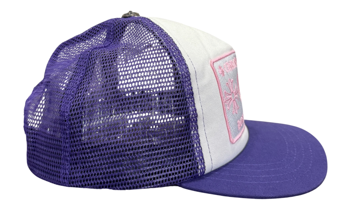 Premium White Pink Purple Hat