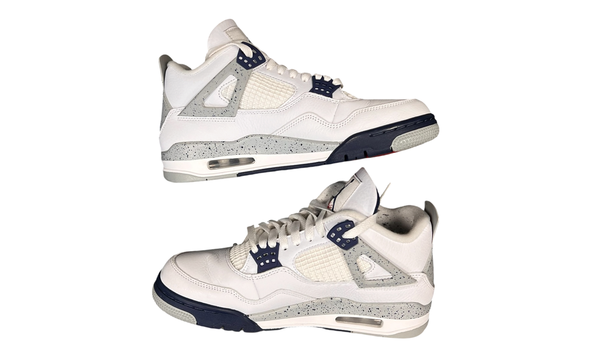 Premium White Navy Retro Fashion Essential