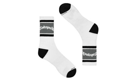 Premium White Grey Socks