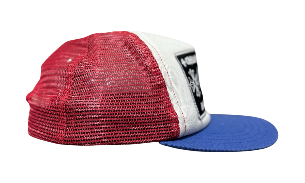 Premium White Blue Red Hat