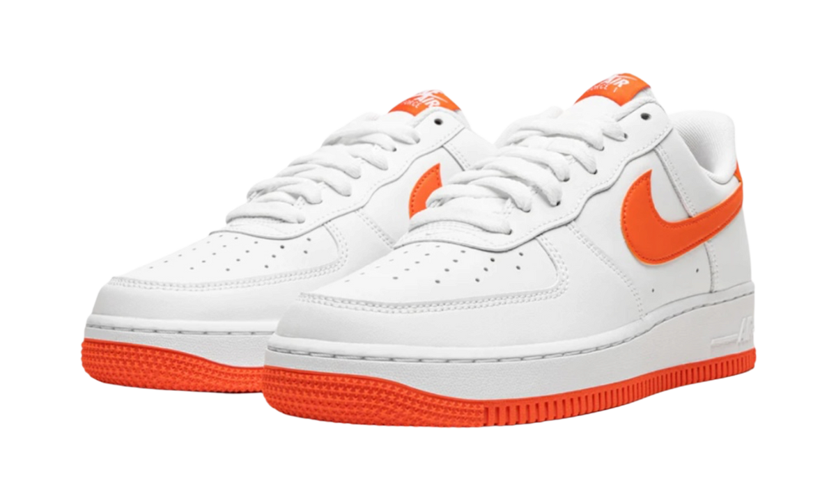 Premium White Orange Low-Top Fashion Essential