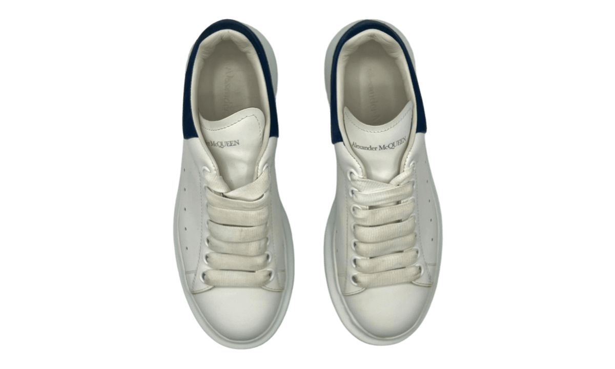 Premium White Blue Oversized Sneakers