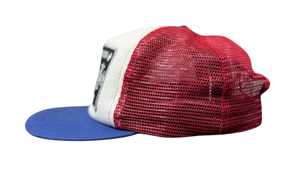 Premium White Blue Red Hat