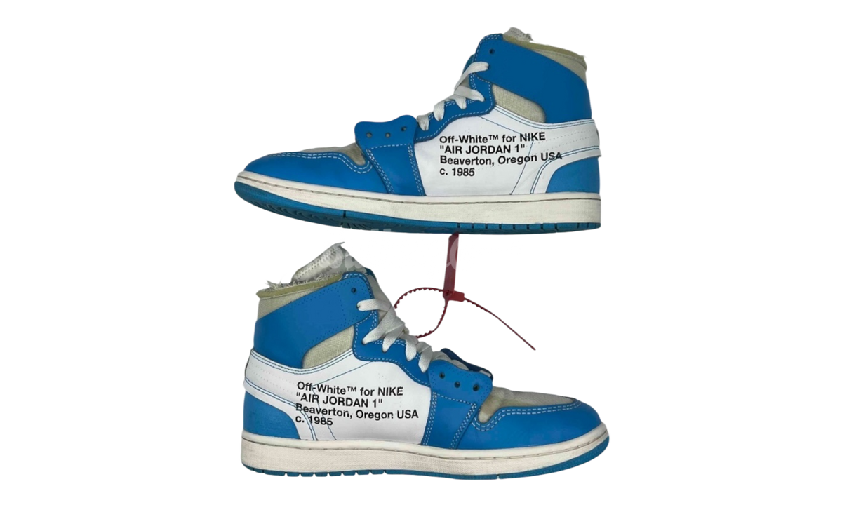 Premium White Blue Retro Fashion Essential