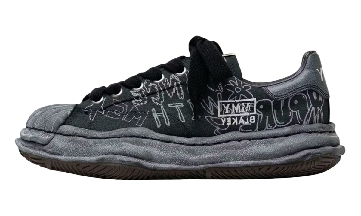 Premium Black Low-Top Sneakers