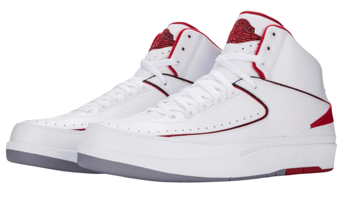 Premium White Red Retro Fashion Essential