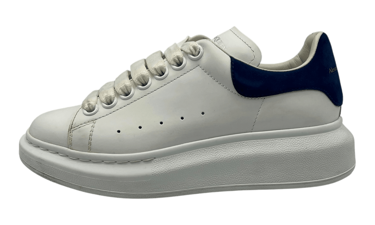 Premium White Blue Oversized Sneakers