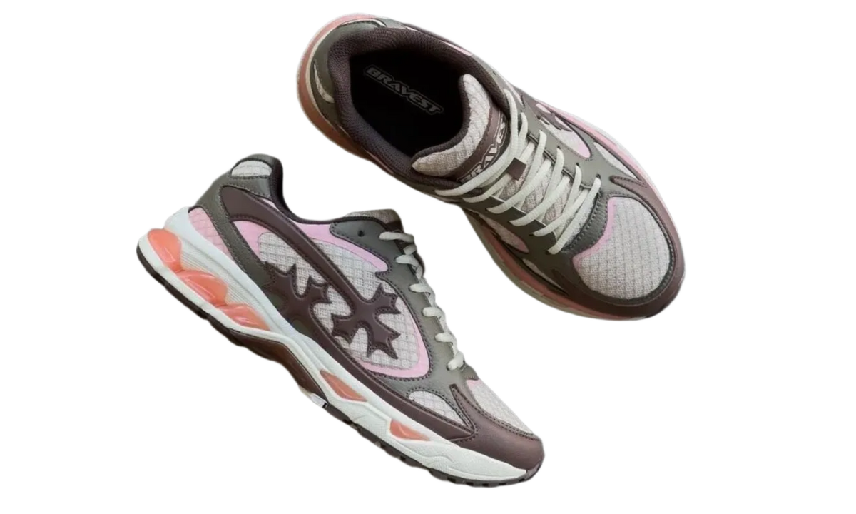 Premium Pink Brown Running Shoes