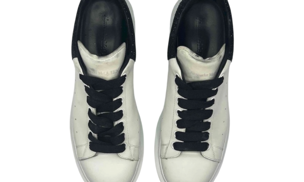 Premium Black White Oversized Sneakers